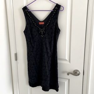 Hale Bob Cabana Black Formal Dress